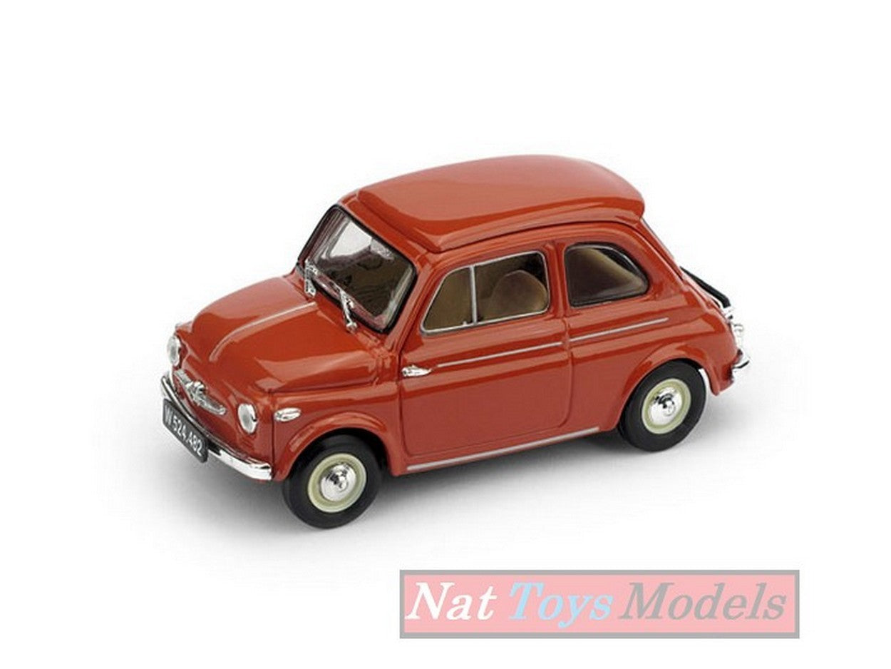 MODELLINO IN SCALA COMPATIBILE CON STEYR PUCH 500D 1959 ROSSO CORALLO 1:43 BRUMM BM0435-05