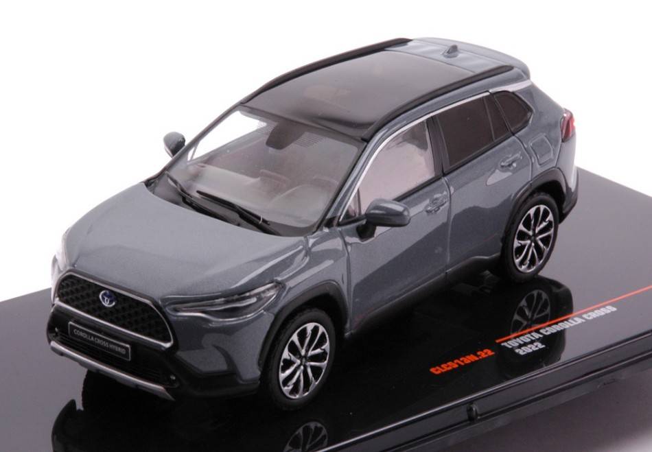 MODELLINO IN SCALA COMPATIBILE CON TOYOTA COROLLA 2022 GREY 1:43 IXO MODEL CLC513