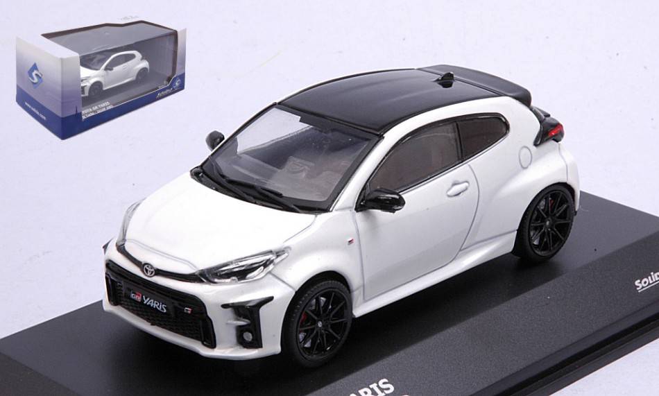MODELLINO IN SCALA COMPATIBILE CON TOYOTA YARIS GR 2020 PLATIN WHITE 1:43 SOLIDO SL4311101