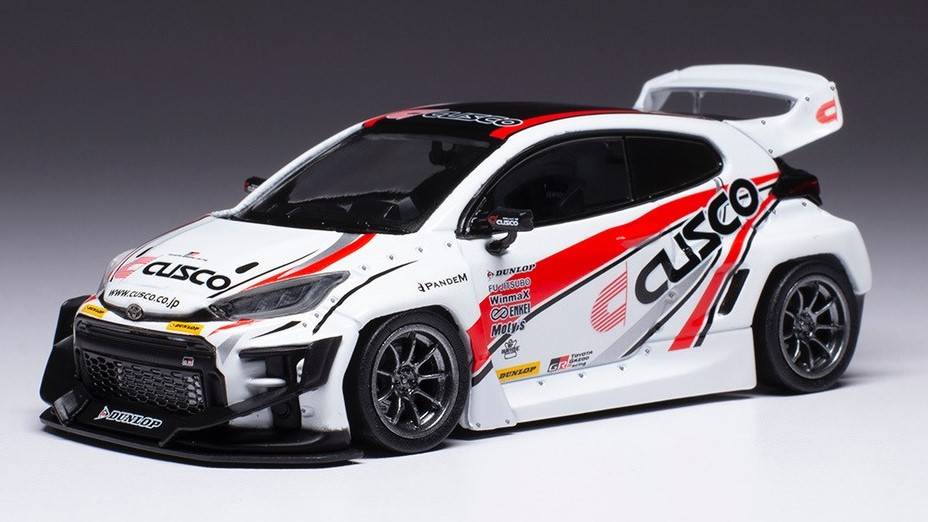 MODELLINO IN SCALA COMPATIBILE CON TOYOTA YARIS/PANDEM WHITE CUSCO 1:43 IXO MODEL MOC329