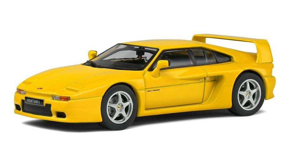 MODELLINO IN SCALA COMPATIBILE CON VENTURI 400 GT 1994 YELLOW 1:43 SOLIDO SL4313402