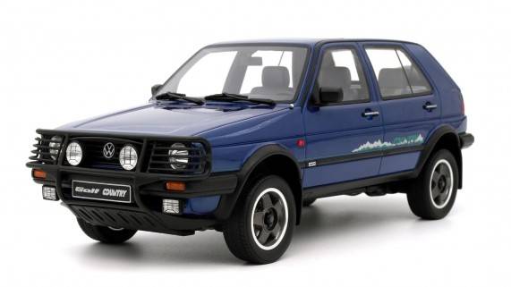 MODELLINO IN SCALA COMPATIBILE CON VOLKSWAGEN GOLF II COUNTRY 1990 BLUE 1:18 OTTOMOBILE OT973