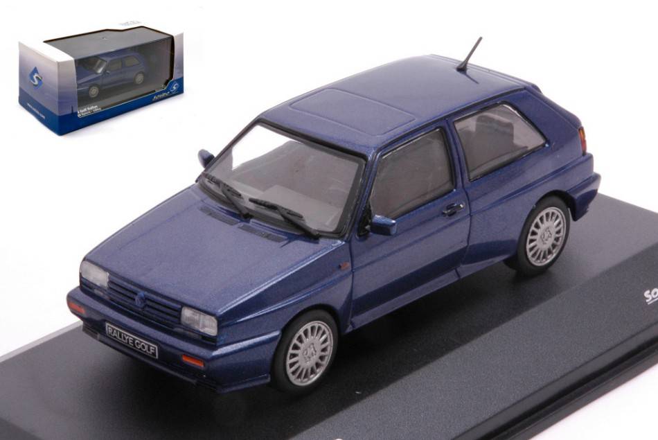 MODELLINO IN SCALA COMPATIBILE CON VOLKSWAGEN GOLF RALLY 1989 BLUE PEARL 1:43 SOLIDO SL4311302