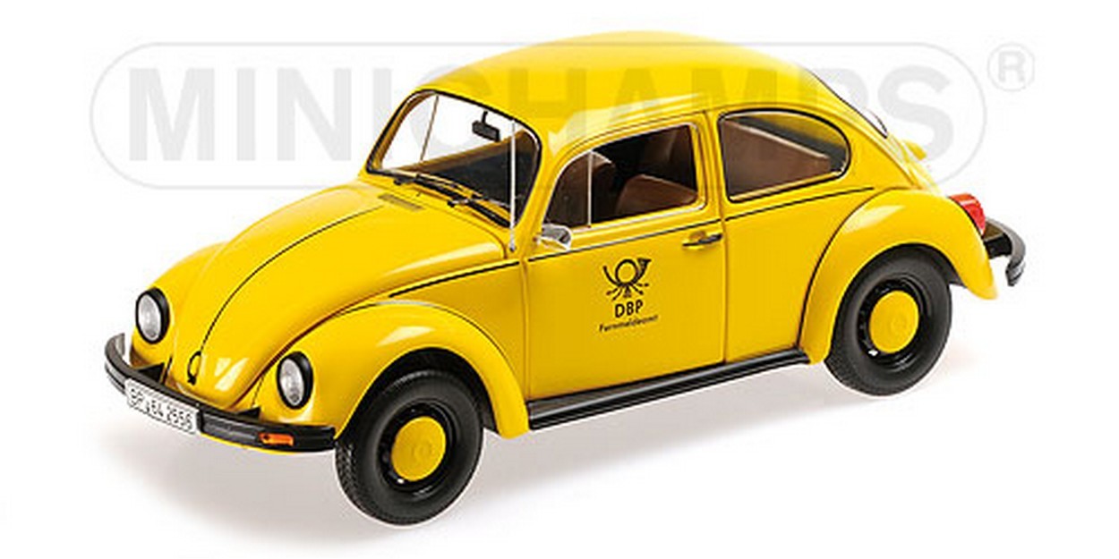 MODELLINO IN SCALA COMPATIBILE CON VW 1200 DEUTSCHE BUNDESPOST 1983 1:18 MINICHAMPS PM150057195