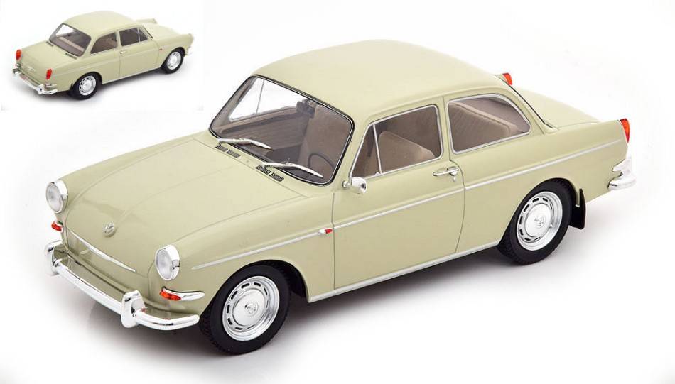 MODELLINO IN SCALA COMPATIBILE CON VW 1500 S (TYPE 3) LIGHT GREY 1:18 MODELCARGROUP MCG18279