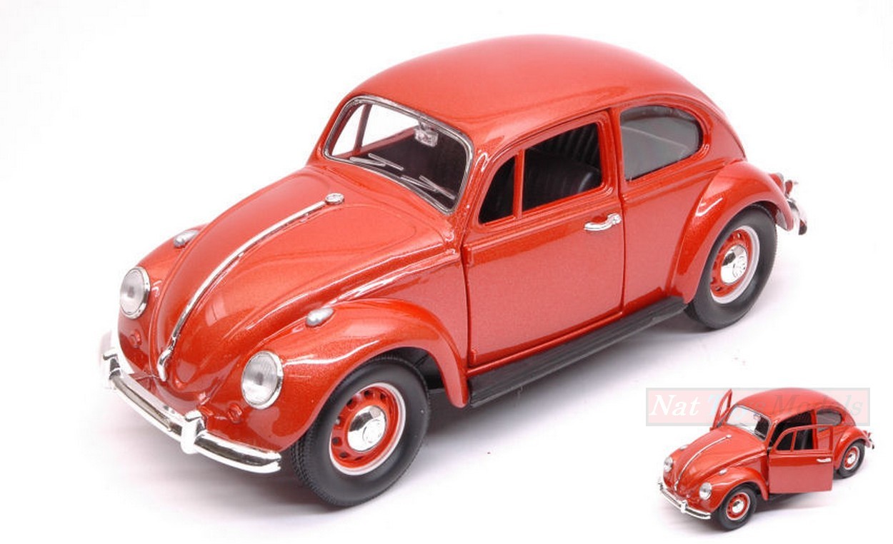 MODELLINO IN SCALA COMPATIBILE CON VW BEETLE 1967 COPPER METALLIC 1:24 LUCKY YM24202CO