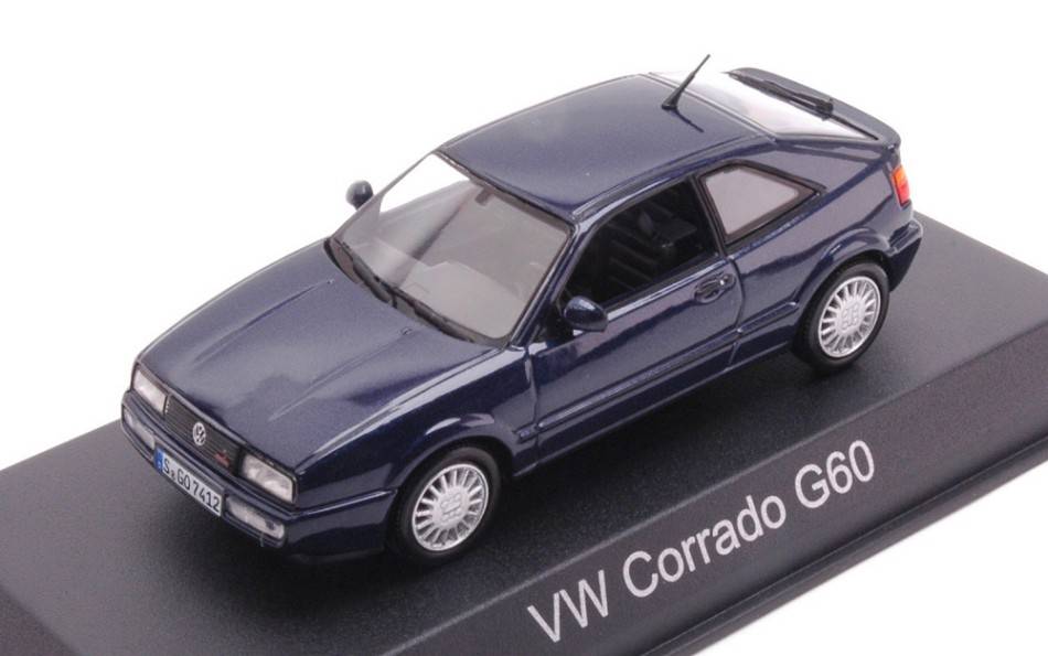 MODELLINO IN SCALA COMPATIBILE CON VW CORRADO G60 1990 BLUE METALLIC 1:43 NOREV NV840142