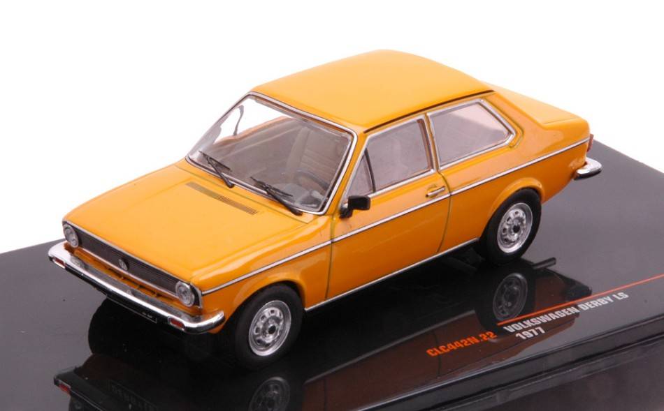 MODELLINO IN SCALA COMPATIBILE CON VW DERBY LS 1977 ORANGE 1:43 IXO MODEL CLC442