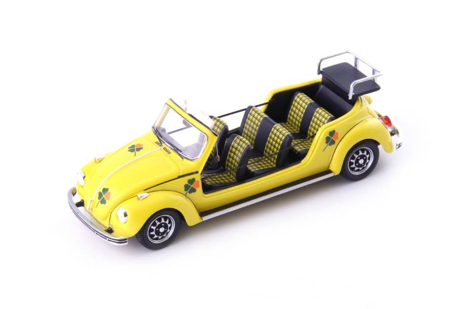 MODELLINO IN SCALA COMPATIBILE CON VW MAXIKAFER 1973 YELLOW 1:43 AUTOCULT ATC06051