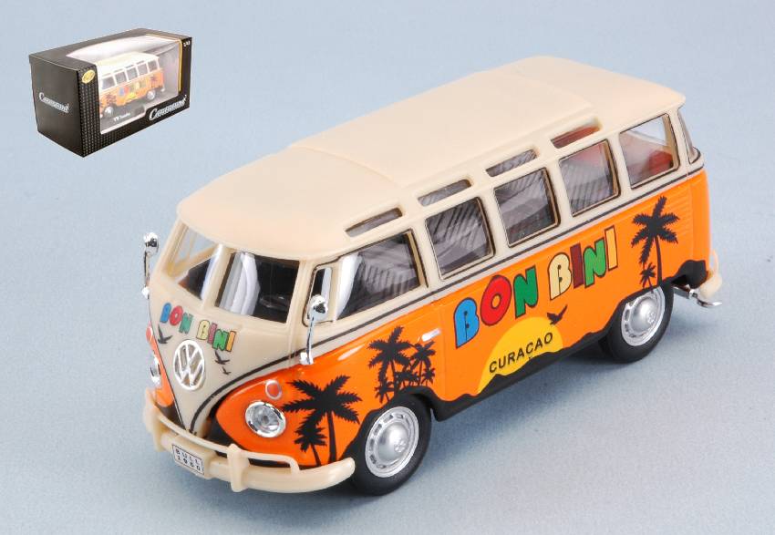 MODELLINO IN SCALA COMPATIBILE CON VW T1 SAMBA 1950 CURACAO BON BINI 1:43 CARARAMA CA4-60351