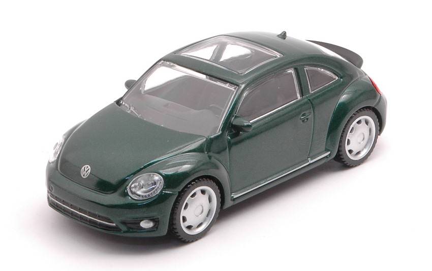MODELLINO IN SCALA COMPATIBILE CON VW THE BEETLE 2019 DARK GREEN 1:43 RASTAR RAT58800GN