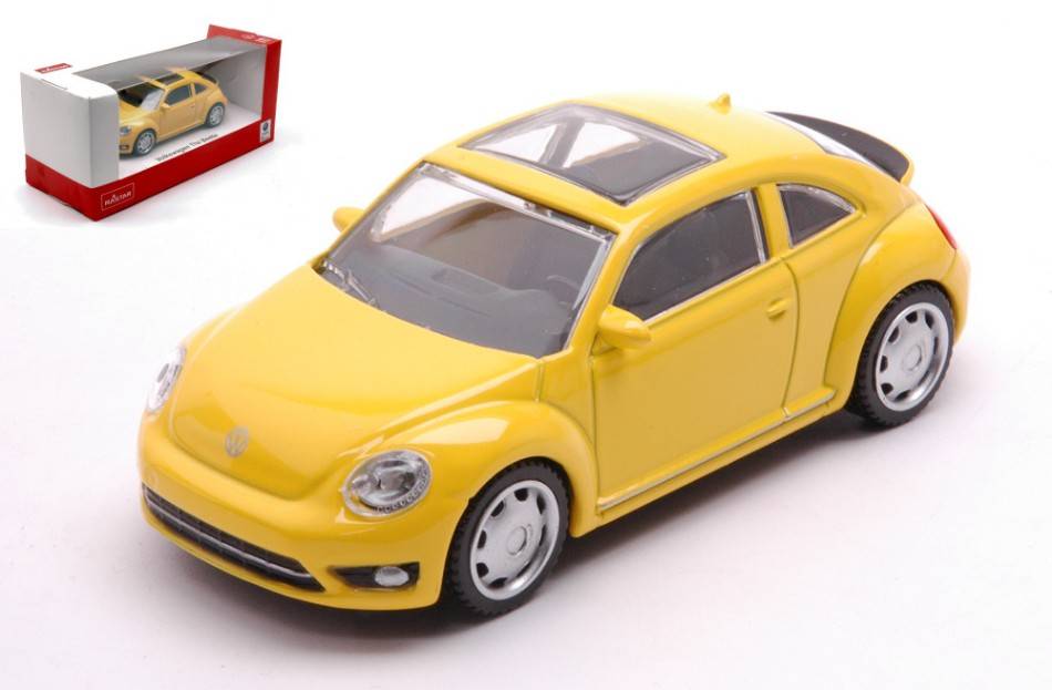 MODELLINO IN SCALA COMPATIBILE CON VW THE BEETLE 2019 YELLOW 1:43 RASTAR RAT58800Y