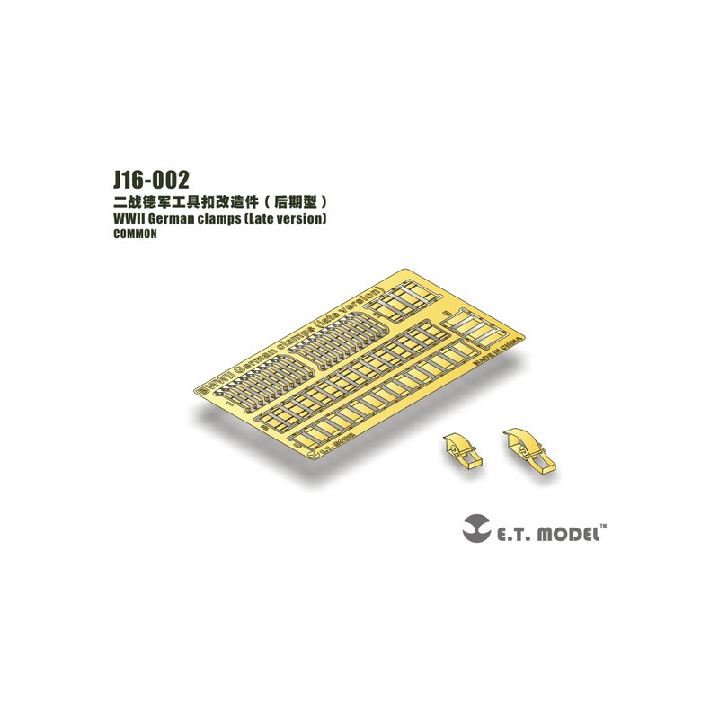 Fotoincisione: morsetti tedeschi della seconda guerra mondiale (ultima versione). E.T. MODEL J16-002