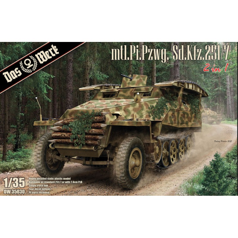 Mtl.Pi.Pzwg. Sd.Kfz.251/7 (2 in 1). DAS WERK DW35030