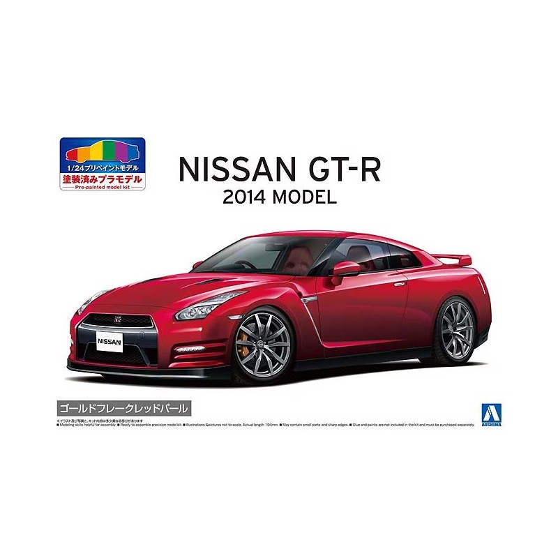 Nissan R35 GT-R. Preverniciato. AOSHIMA 06245