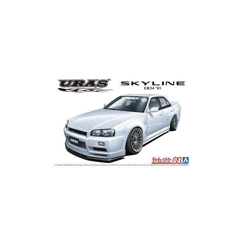Nissan URAS ER34 Skyline Tipo R '01. AOSHIMA 05534
