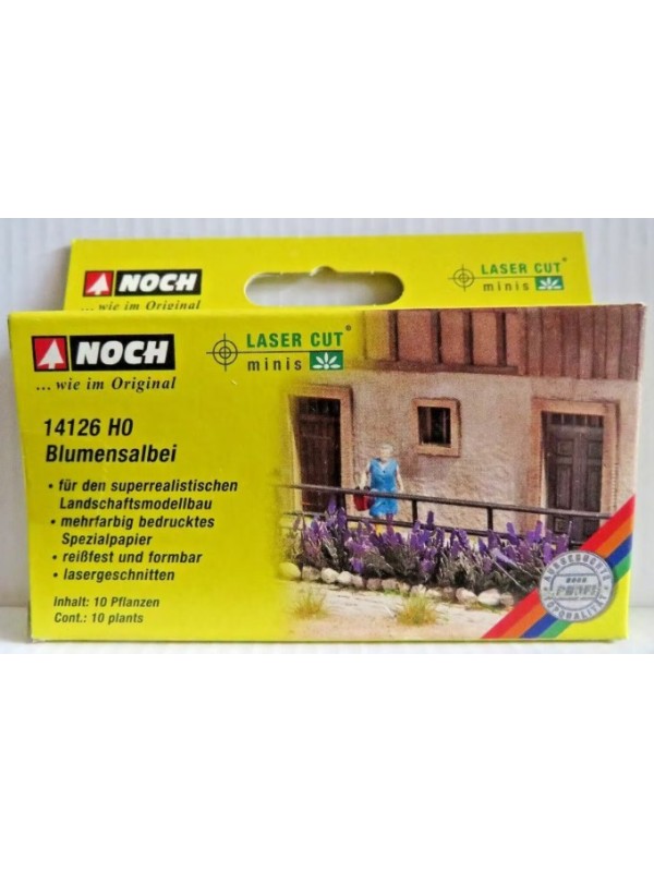 NOCH 14126 Scala HO Piante di fiori - salvia fiorita - pezzi 10 - laser cut
