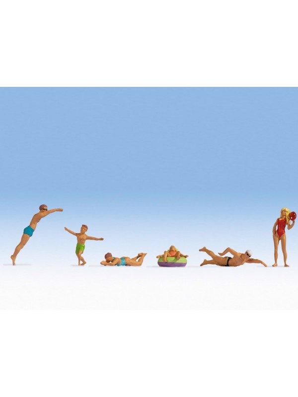 NOCH 15849 Scala HO Bagnanti (adatti a spiaggia e campeggio) pz. 6