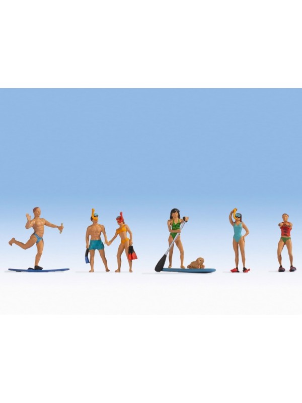 NOCH 15854 Scala HO Bagnanti sportivi (adatti al mare e lago) pz. 6