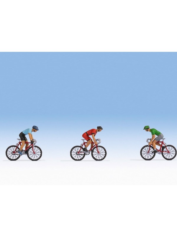 NOCH 15897 Scala HO Corridori in bicicletta (pezzi 3)
