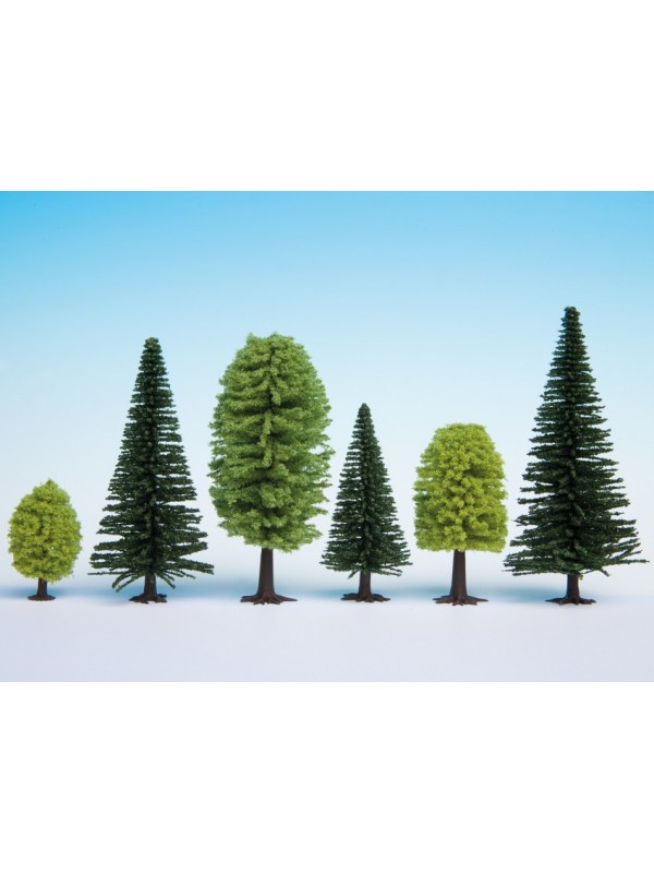 NOCH 26811 Serie Hobby: Confezione mista Alberi (pz. 10) e pini pz. 15