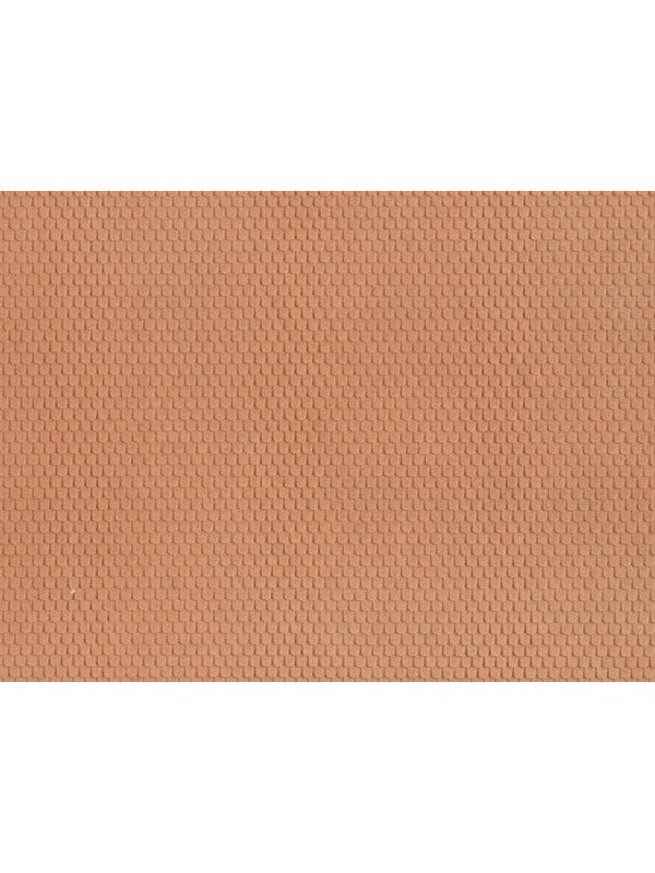 NOCH 60360 Scala HO Foglio di lamina flessibile realistica 3D: Tetto di tegole