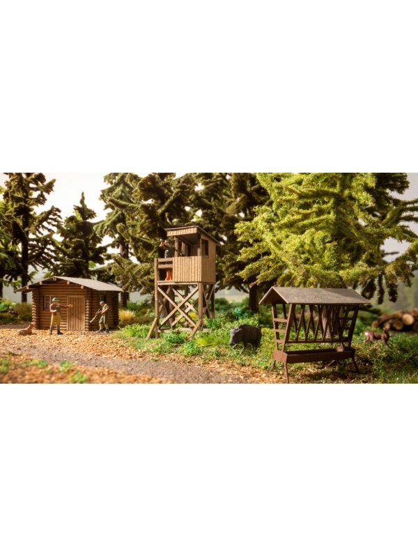 NOCH 66806 Scala HO Serie Laser-Cut:Set decorazione Nella Foresta - da costruire