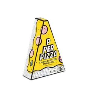 P per Pizza - Gioco di Parole Divertente per Famiglie, 2-4 Giocatori, 20 Minuti di Gioco, Adatto a Da 8 Anni, Asmodee
