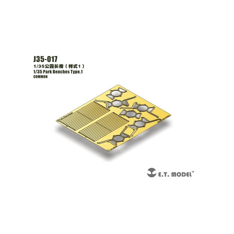 Fotoincisione: Panchine del parco di tipo 1. E.T. MODEL J35-017