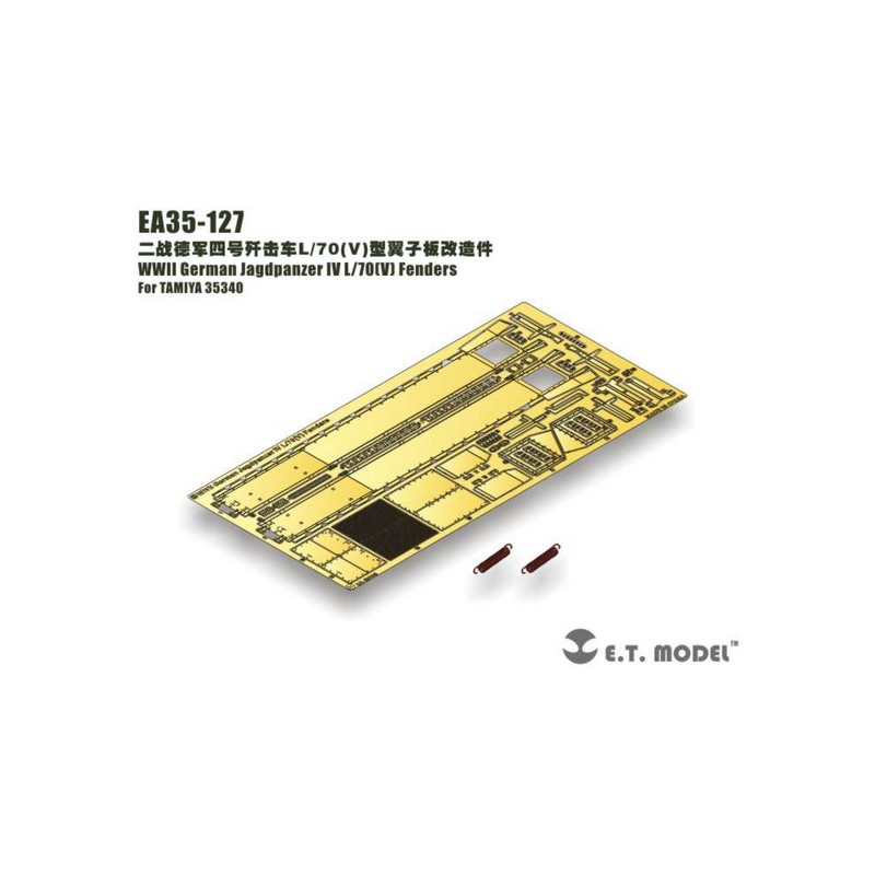 Pellicola fotoincisa: German Jagdpanzer IV L/70(V) - Parafanghi. E.T. MODEL EA35-127