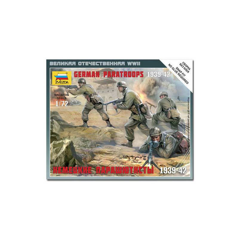 Paracadutisti tedeschi della seconda guerra mondiale. ZVEZDA 6136