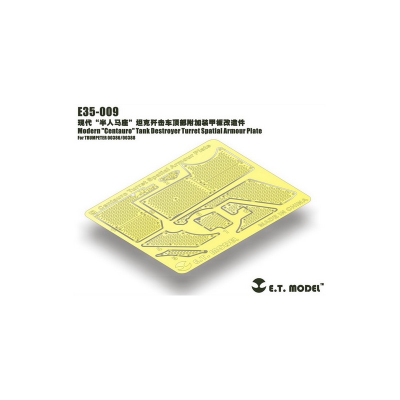 Fotoincisione: Moderno cacciacarri italiano Centaur - Corazza spaziale a torretta. E.T. MODEL E35-009