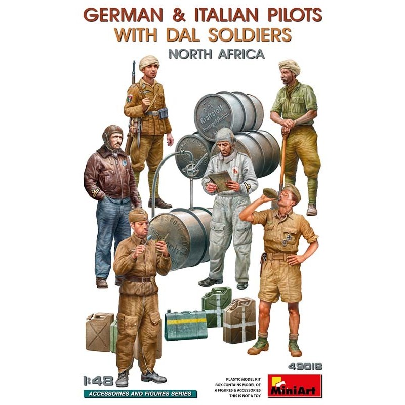 Piloti tedeschi e italiani con soldati DAL. MINIART 49018