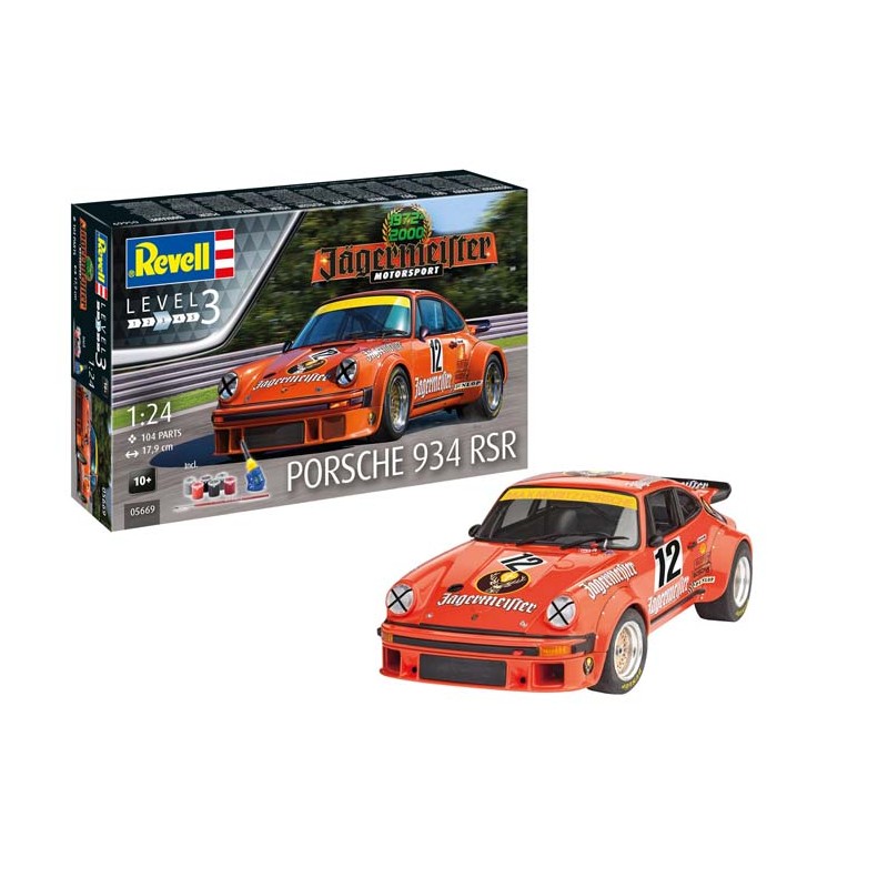 Porsche 934 RSR con vernici. REVELL 05669