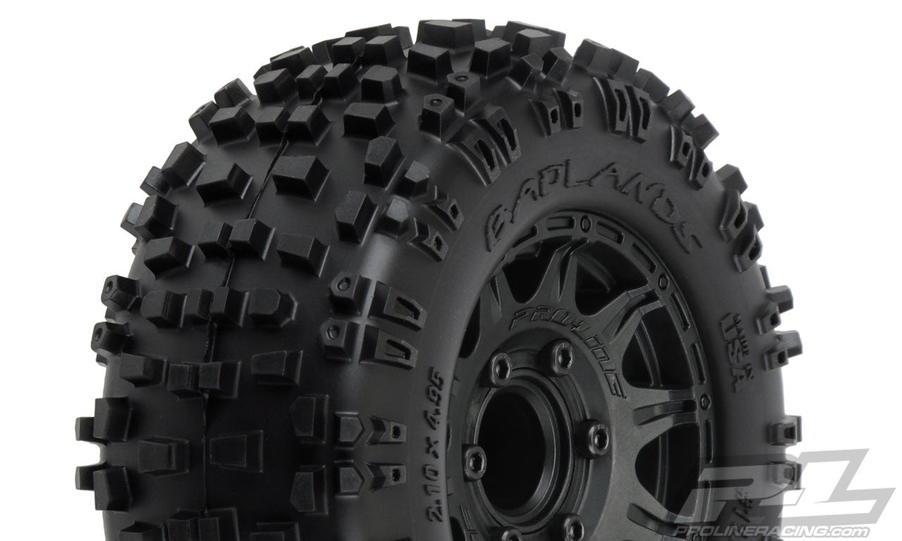 Proline Pneumatici Badlands 2.8 + cerchi Raid Black 6x30 (x2) 1173-10