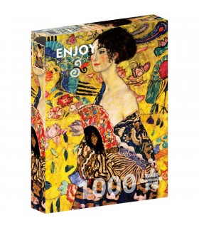 Puzzle 1000 pezzi Gustav Klimt Lady with a Fan