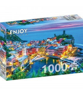 Puzzle 1000 pezzi Vernazza at Dusk Cinque Terre Italy