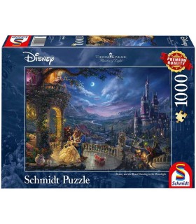 Puzzle da 1000 Pezzi - Disney: La Bella e la Bestia, Danza al Chiaro di Luna