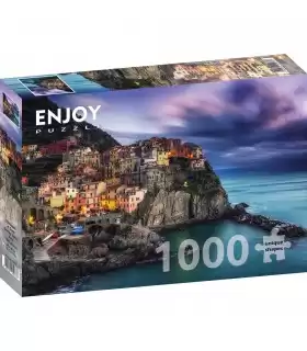 Puzzle da 1000 Pezzi - Manarola at Dusk, Cinque Terre, Italy