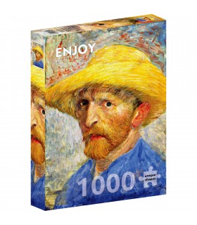 Puzzle da 1000 Pezzi - Vincent Van Gogh: Self - portrait with a Straw Hat