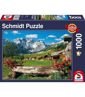 Puzzle da 1000 Pezzi - Vista dell'Idillio di Montagna