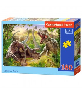 Puzzle da 180 Pezzi - Battaglia dei Dinosauri