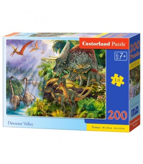 Puzzle da 200 Pezzi Valle dei Dinosauri