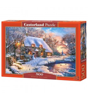 Puzzle da 500 Pezzi Cottage Invernale