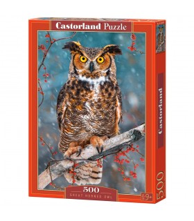 Puzzle da 500 Pezzi Grande Gufo della Virginia