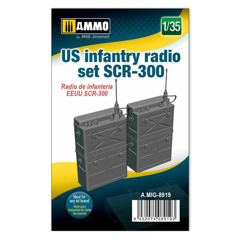 Radio di fanteria statunitense SCR-300. AMMO MIG JIMENEZ 8919