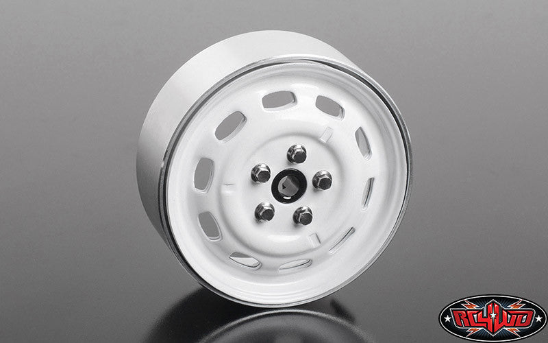 RC4WD 10-Oval 1.7 Beadlock stampato acciaio bianco ruote (x4) Z-W0311