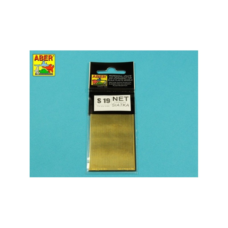 Fotoincisione: Rete con maglia intrecciata 0,5 x 0,5 mm. ABER S-19