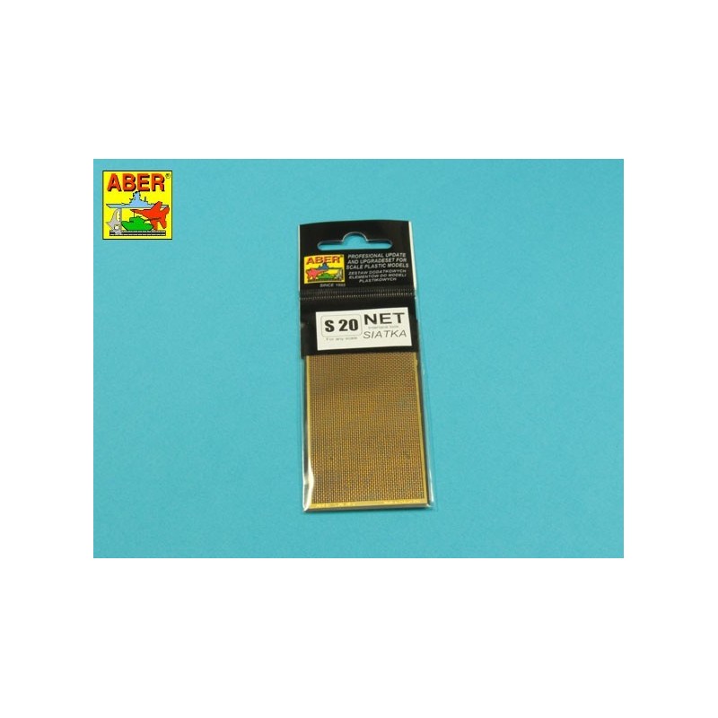 Fotoincisione: Rete con maglia intrecciata 0,8 x 0,8 mm. ABER S-20