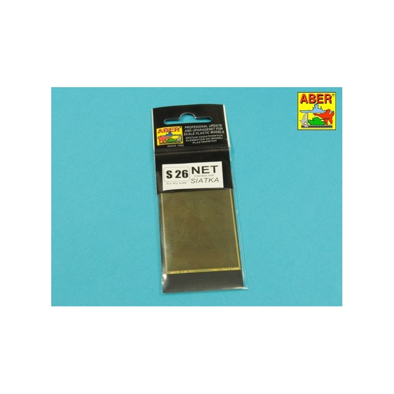 Fotoincisione: Rete con maglia intrecciata 0,8 x 0,8 mm. ABER S-26